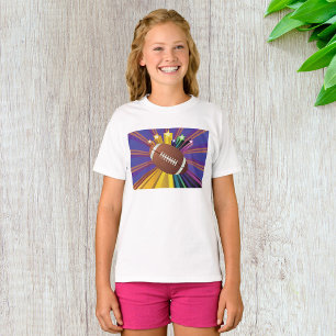 Fußball-Design mit Sternen Vibrierende Sportfans K T-Shirt