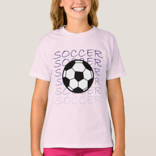 Fußball-Design T-Shirt