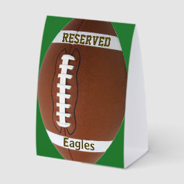 Fußball-Design-Zelt-Papier-Tisch-Schild Tischaufsteller