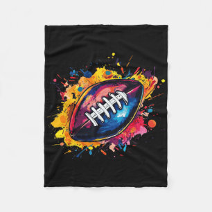 Fußball-Designs. Uni Football Graphic - Black Fleecedecke
