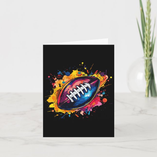 Fußball-Designs. Uni Football Graphic - Black Karte (Vorderseite)