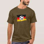 Fussball deutschland fahne T-Shirt<br><div class="desc">Deutschland flagge mit fussball</div>