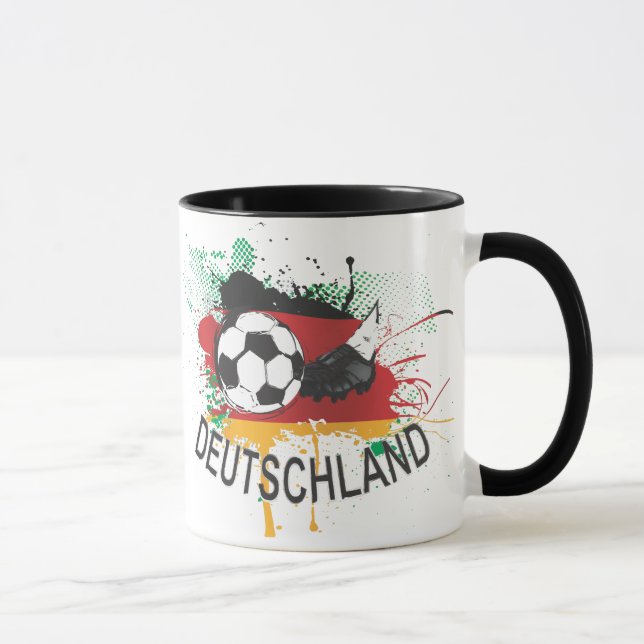 Fußball Deutschlands Deutschland fußball Tasse (Rechts)
