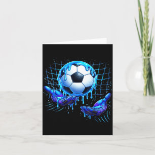 Fußball-Drip-Eiscreme-Drip-Lustig Für Sportjungen Karte