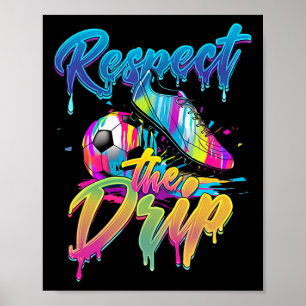 Fußball Drip Jungen Ice Cream Drip Jugend Respekti Poster