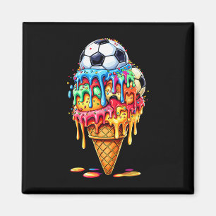 Fußball Drip Jungen Mädchen Eis Drip Mit Streuseln Magnet