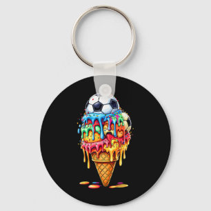 Fußball Drip Jungen Mädchen Eis Drip Mit Streuseln Schlüsselanhänger