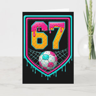 Fußball-Drip Nummer 67 Fußballspieler  Karte