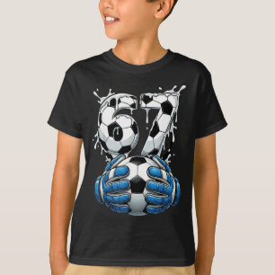 Fußball Drip Nummer 67 Jungen Fußball Torwart 67 T-Shirt
