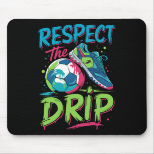 Fußball-Drip-Schmelzendes-Eiscreme-Respektiere-den Mousepad