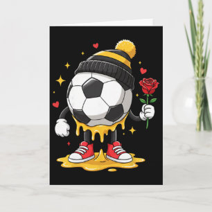 Fußball Drip Valentinstag Jungen Und Männer Valent Karte