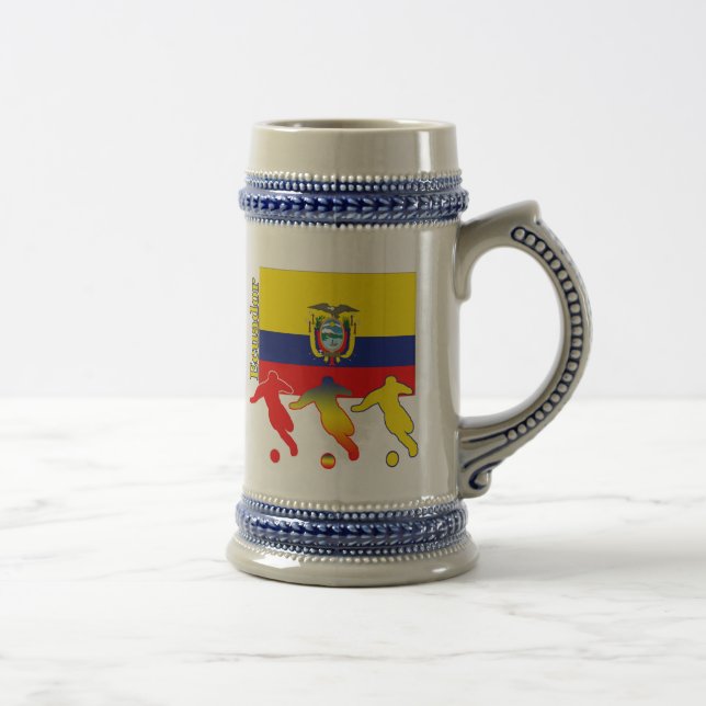 Fußball-Ecuador-Tasse Bierglas (Rechts)