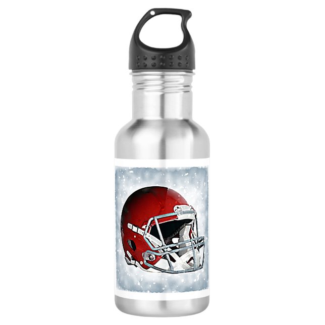 Fußball Edelstahlflasche (Vorderseite)