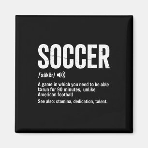 Fußball Ein Spiel, bei dem man laufen können muss Magnet