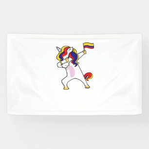 Fußball-Einhorn Kolumbien-Trikot-Design Kolumbiani Banner