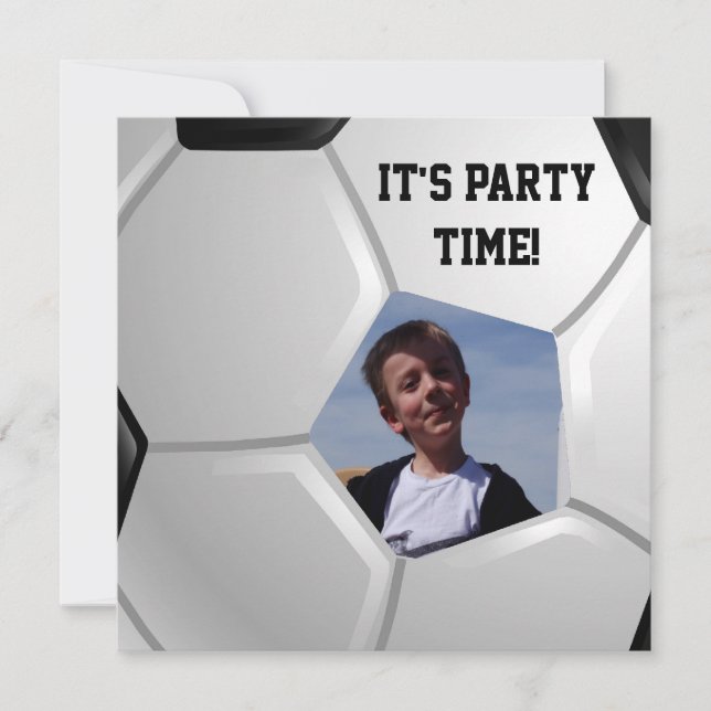 Fußball Einladung (Vorderseite)