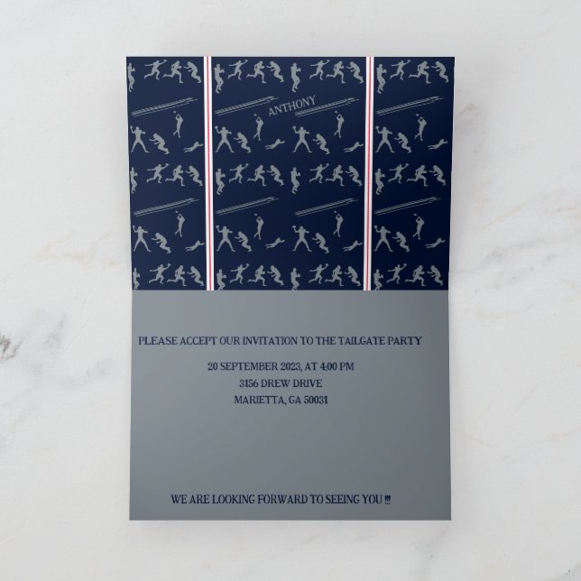 Fußball Einladung (Innenseite)