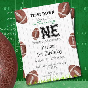 Fußball-Einladung zum 1. Geburtstag Einladung