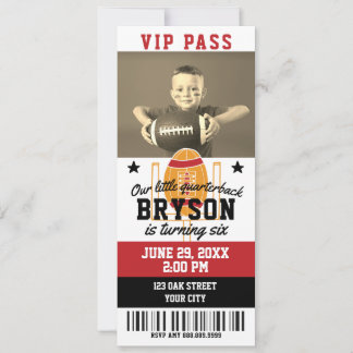 Fußball Einladung zum Geburtstag Ticket