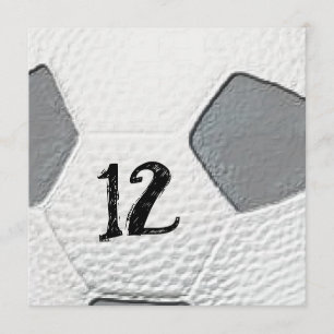 Fußball-Einladungen zum 12. Geburtstag Einladung