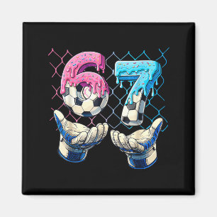 Fußball Eiscreme Drip Six Seven Hände Lustig Gen A Magnet