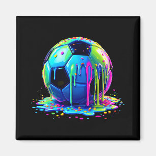 Fußball Eiscreme tropft für Jungen Mädchen Kinder Magnet