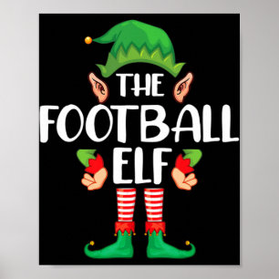 Fußball Elf Matching Familiengruppe Weihnachtsfest Poster