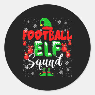 Fußball ELF Squad Spaß Weihnachten ELF Fußball spi Runder Aufkleber