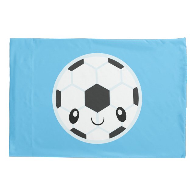 Fußball Emoji Kissenbezug (Rückseite)
