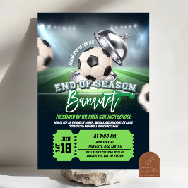 Fußball Ende der Saison Bankett-Party Einladung