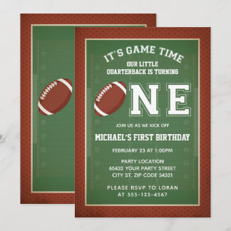 Fußball erste Geburtstagspartei Einladung