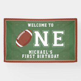 Fußball erster Geburtstag Banner