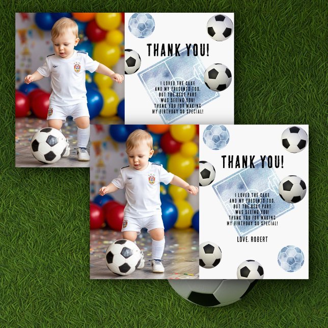 Fußball Erster Geburtstagstag Danke (Von Creator hochgeladen)