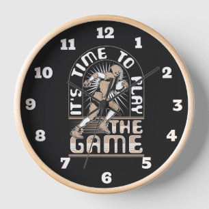 Fußball Es ist Zeit, das Spiel zu spielen Uhr