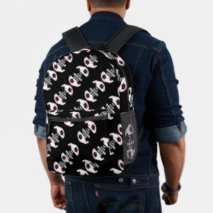 Fußball. Essen, schlafen, Fußball, wiederholen Bedruckter Rucksack