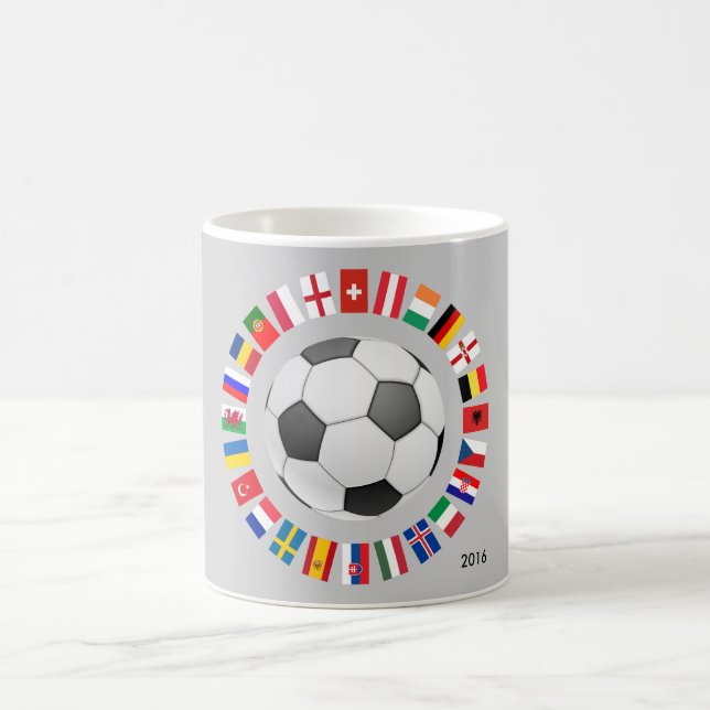 Fußball-Europameisterschaft 2016 Kaffeetasse (Mittel)