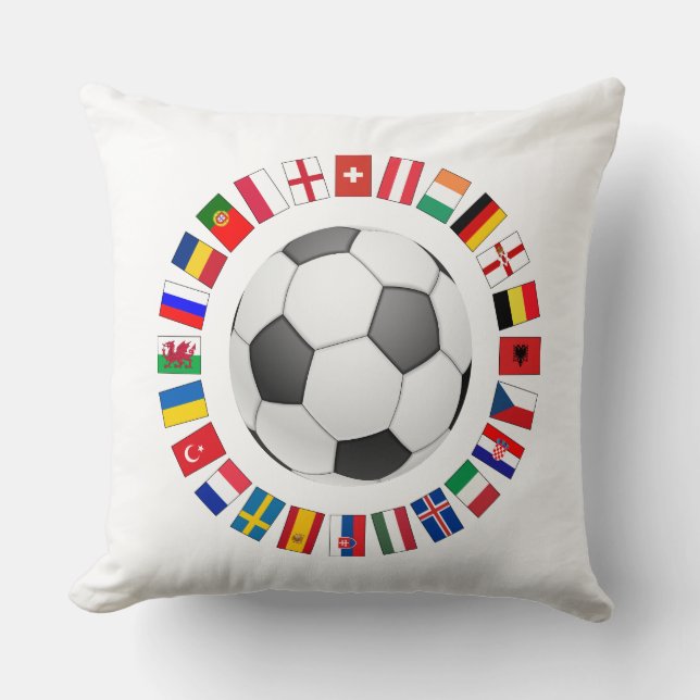 Fußball-Europameisterschaft 2016 Kissen (Vorderseite)