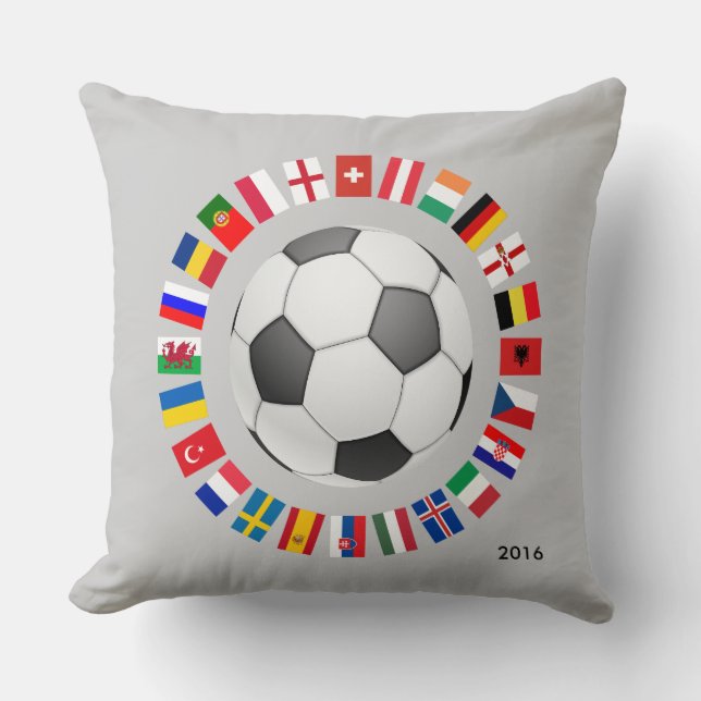 Fußball-Europameisterschaft 2016 Kissen (Vorderseite)