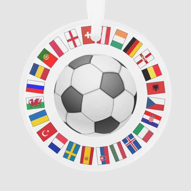 Fußball-Europameisterschaft 2016 Ornament (Rückseite)