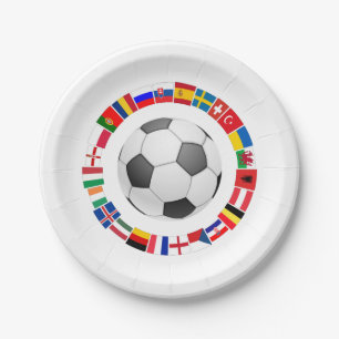 Fußball-Europameisterschaft 2016 Pappteller