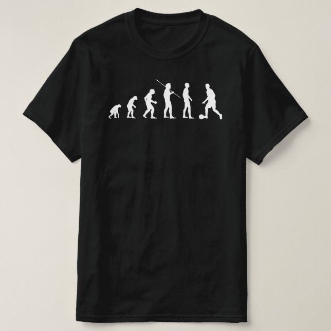 Fußball-Evolution | Funny Soccer Meme Wv T-Shirt (Design vorne)