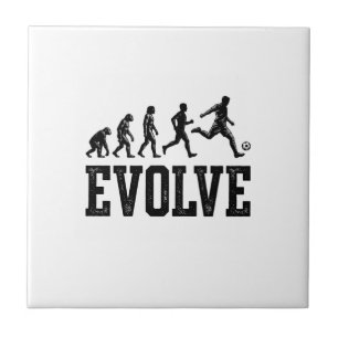 Fußball Evolution Vintage Vektor-Shirt-Design_1 Fliese