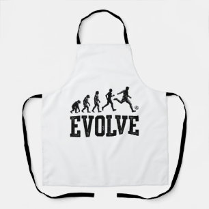 Fußball Evolution Vintage Vektor-Shirt-Design_1 Schürze