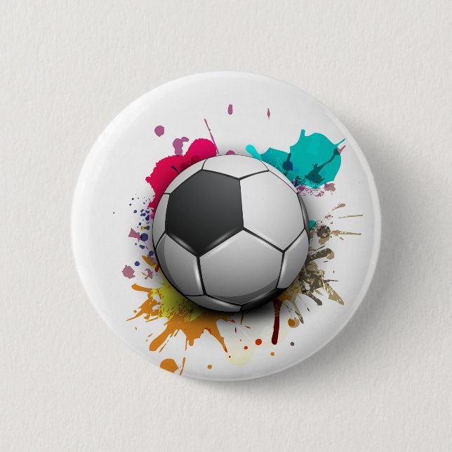 Fußball-Explosion Button (Vorderseite)