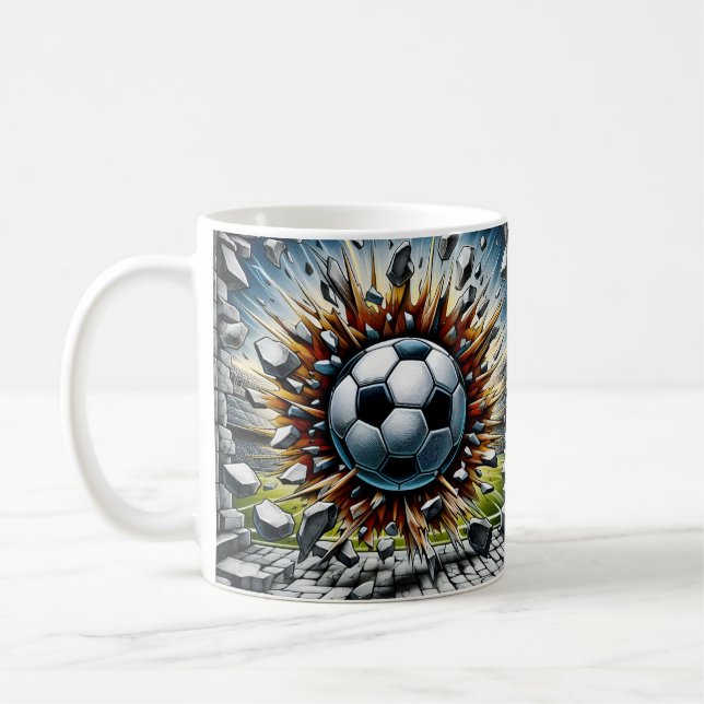 Fußball-Explosion Kaffeetasse (Links)