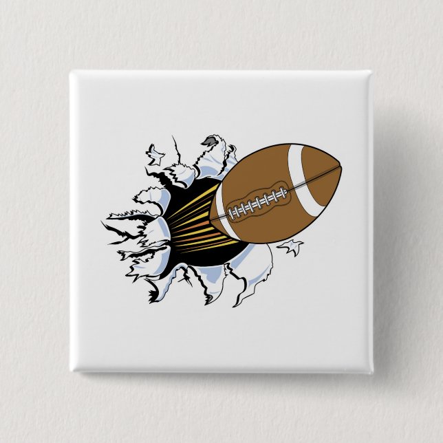 Fußball-Explosions-T - Shirts und Geschenke Button (Vorderseite)