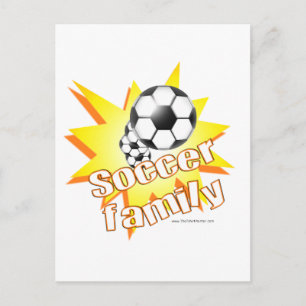 Fußball Familie Postkarte