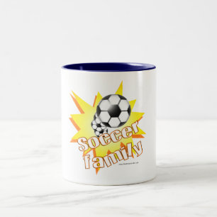 Fußball Familie Zweifarbige Tasse