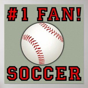 Fußball-Fan nicht lustiges Poster-Zeichen Poster