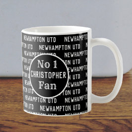 Fußball-Fan oder Fußball-Unterstützer Schwarz & We Kaffeetasse